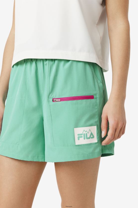 جوردينا البحرية الخضراء فيلا قصيرة BX00H41602 الأخضر البحري FILA