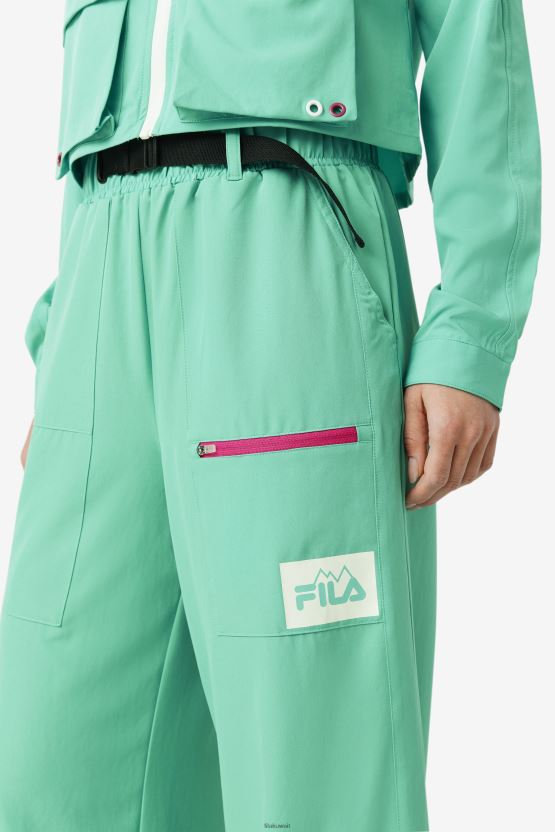 بنطال فيلا أولاني باللون الأخضر البحري BX00H41627 الأخضر البحري FILA