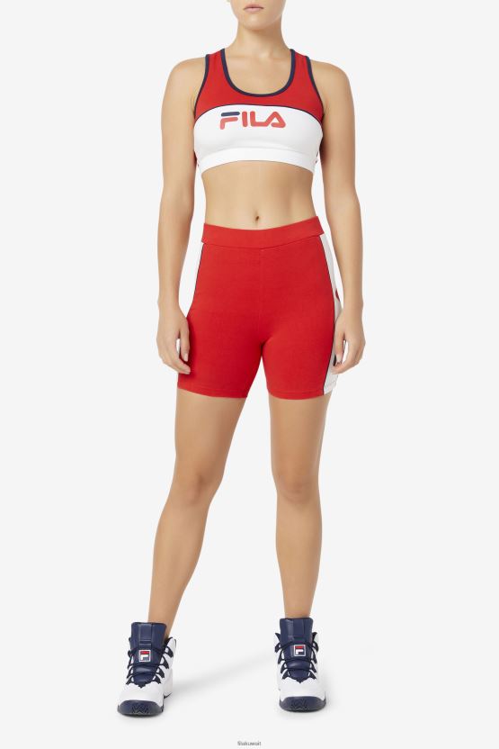 دراجة فيلا دافينا حمراء قصيرة BX00H41645 أحمر FILA