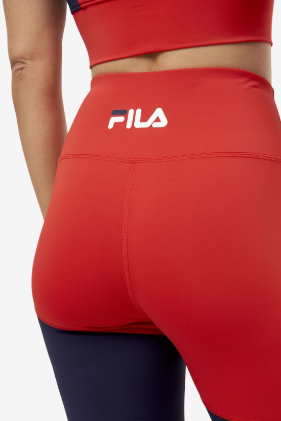 دراجة فيلا حمراء مارلي قصيرة BX00H41690 أحمر FILA