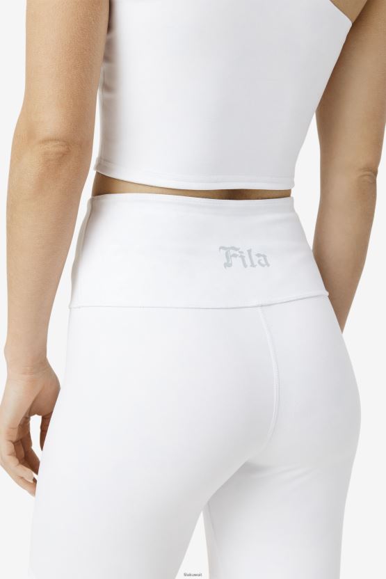 أبيض/أبيض لوسنت دراجة أميرا ذات وجهين فيلا قصيرة BX00H41692 أبيض/أبيض لامع FILA