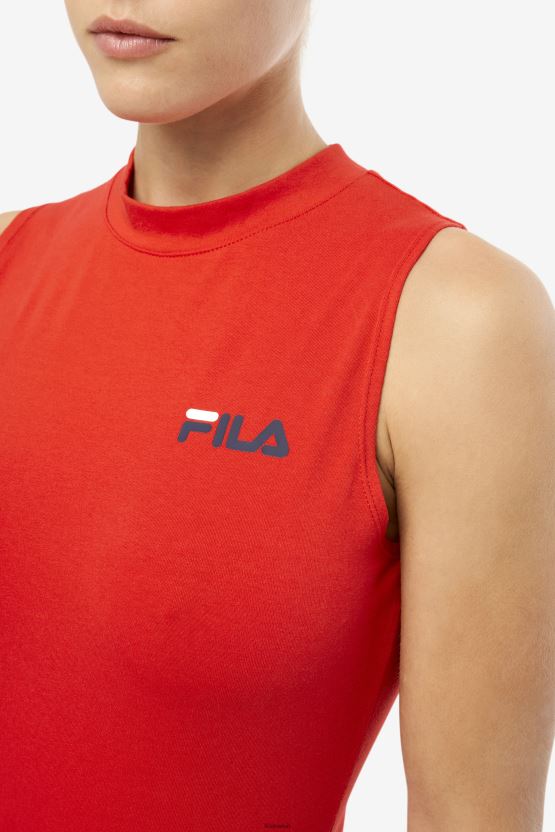 زيمينا ارتداءها فيلا حمراء BX00H41739 أحمر FILA