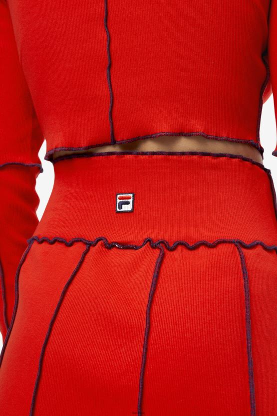 تنورة فيلا حمراء ماليا BX00H41750 أحمر FILA