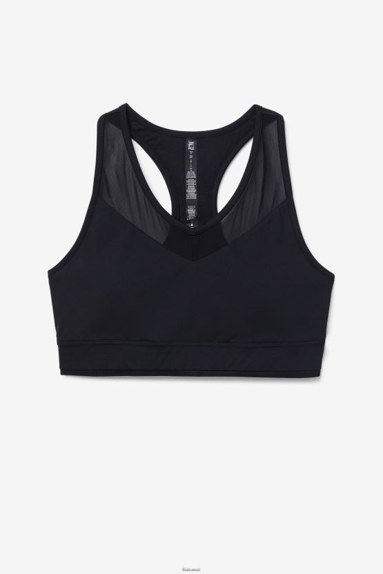 حمالة صدر من فيلا أبليفت بظهر متسابق باللون الأسود BX00H41801 أسود FILA