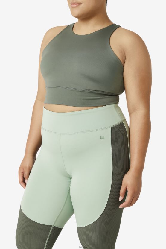 حمالة صدر رياضية من فيلا رفع الرقبة العالية زعتر BX00H41843 زعتر FILA