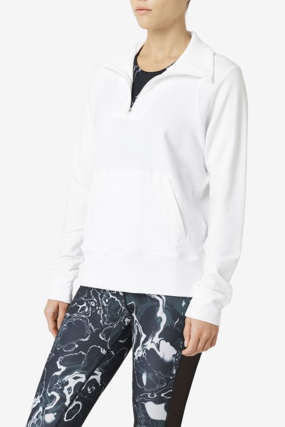 فيلا بيضاء فاي لوكس نصف سحاب BX00H41894 أبيض FILA