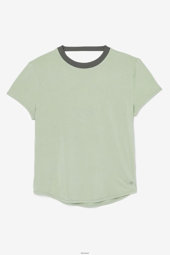 فيلا علوية بأكمام قصيرة من الريحان/الزعتر BX00H41902 ريحان / زعتر FILA