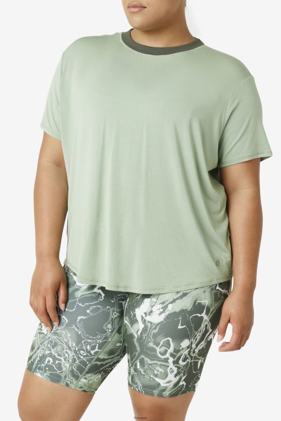 فاي لوكس كم قصير توب ريحان/زعتر فيلا BX00H41919 ريحان / زعتر FILA