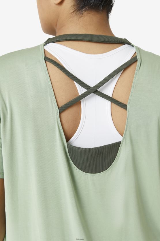 فاي لوكس كم قصير توب ريحان/زعتر فيلا BX00H41919 ريحان / زعتر FILA