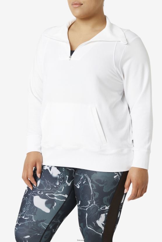 فيلا فاي لوكس نصف سحاب أبيض BX00H41927 أبيض FILA