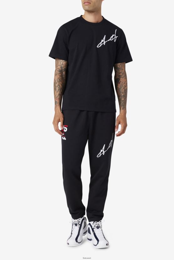 غرانت هيل كورماك تي شيرت أسود فيلا BX00H4227 أسود FILA