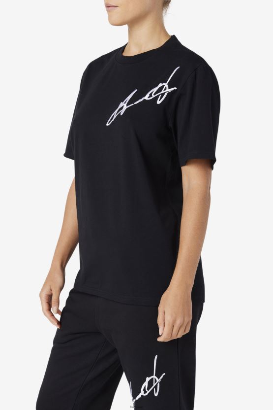 غرانت هيل كورماك تي شيرت أسود فيلا BX00H4227 أسود FILA