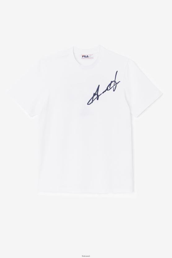 وايت جرانت هيل كورماك تي فيلا BX00H4228 أبيض FILA