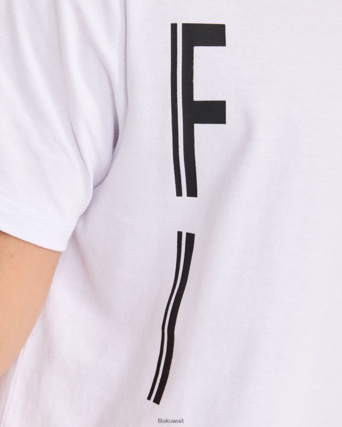 تي شيرت فيلا ماركوس باللون الأبيض BX00H42311 أبيض FILA