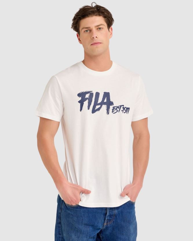 تي شيرت لويس الأبيض من فيلا BX00H42314 أبيض FILA