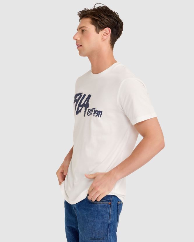 تي شيرت لويس الأبيض من فيلا BX00H42314 أبيض FILA