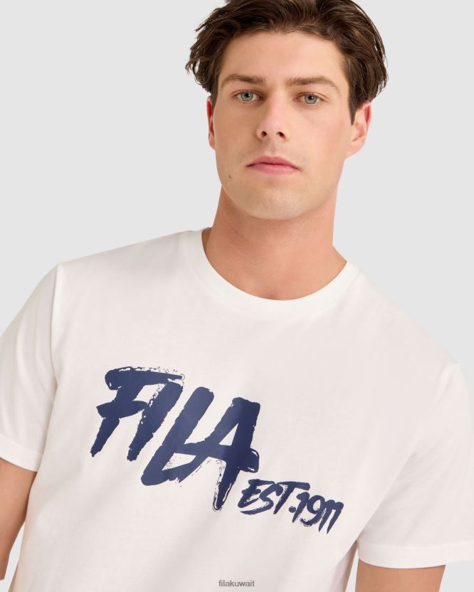تي شيرت لويس الأبيض من فيلا BX00H42314 أبيض FILA