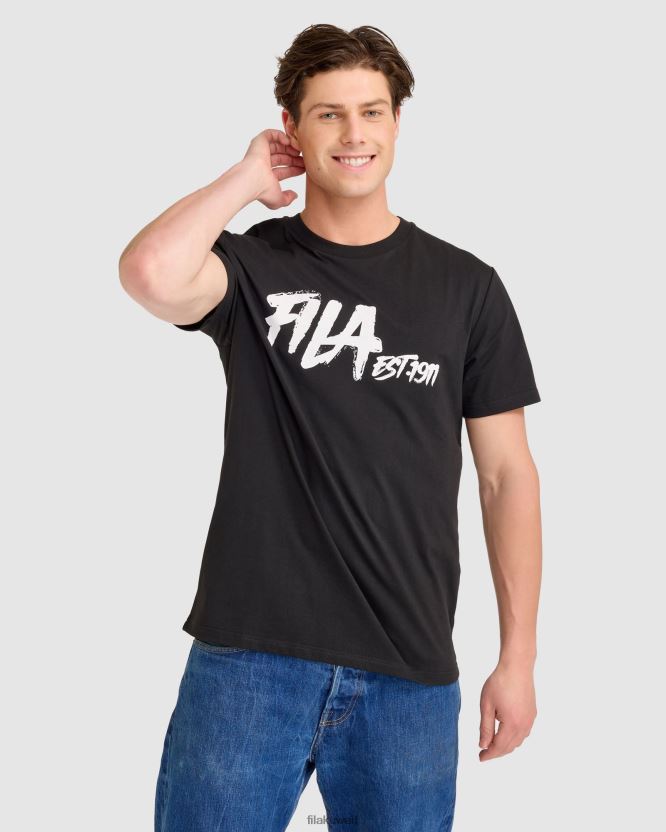 لويس تي شيرت أسود فيلا BX00H42315 أسود FILA