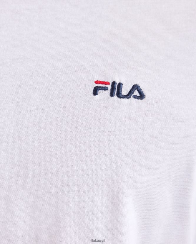 تي شيرت أبيض أساسي للرجال BX00H42333 أبيض FILA