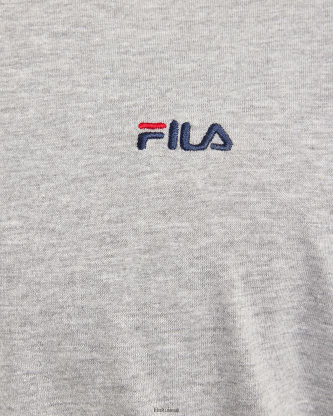تيشيرت سيلفر مارل الأساسي للرجال BX00H42334 مارل فضي FILA
