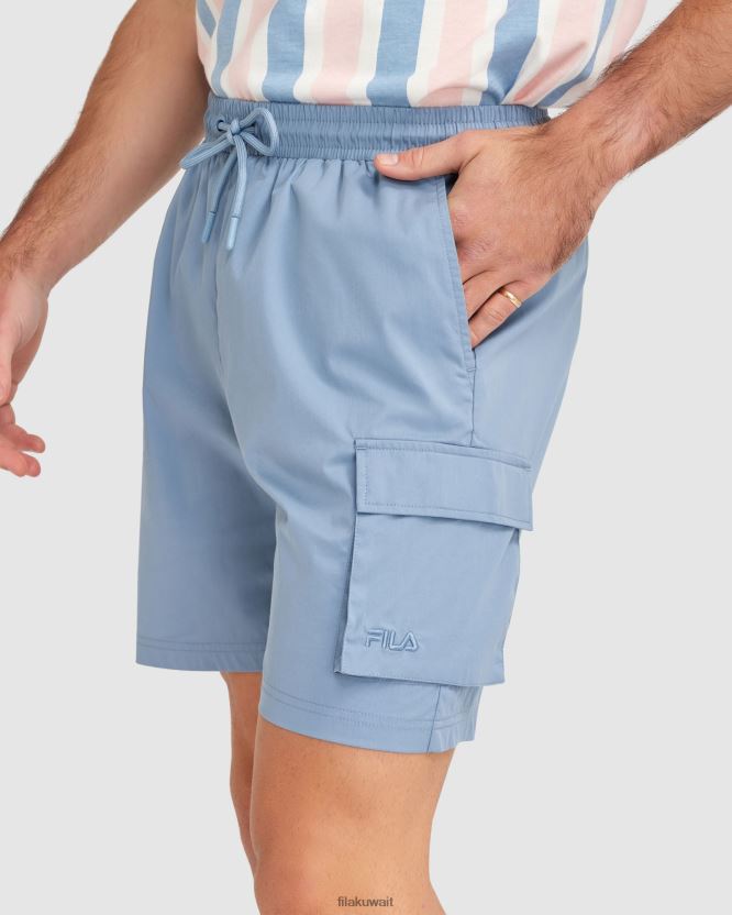 شورت جيت قصير للرجال من جلاسير ليك فيلا BX00H42337 بحيرة جليدية FILA