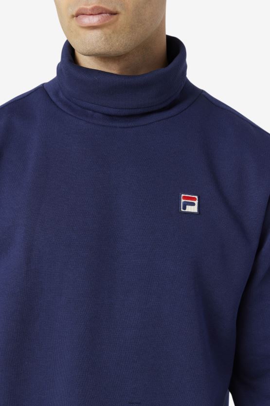 معطف نوح الصوفي ذو الياقة المدورة BX00H4233 معطف طاووس FILA