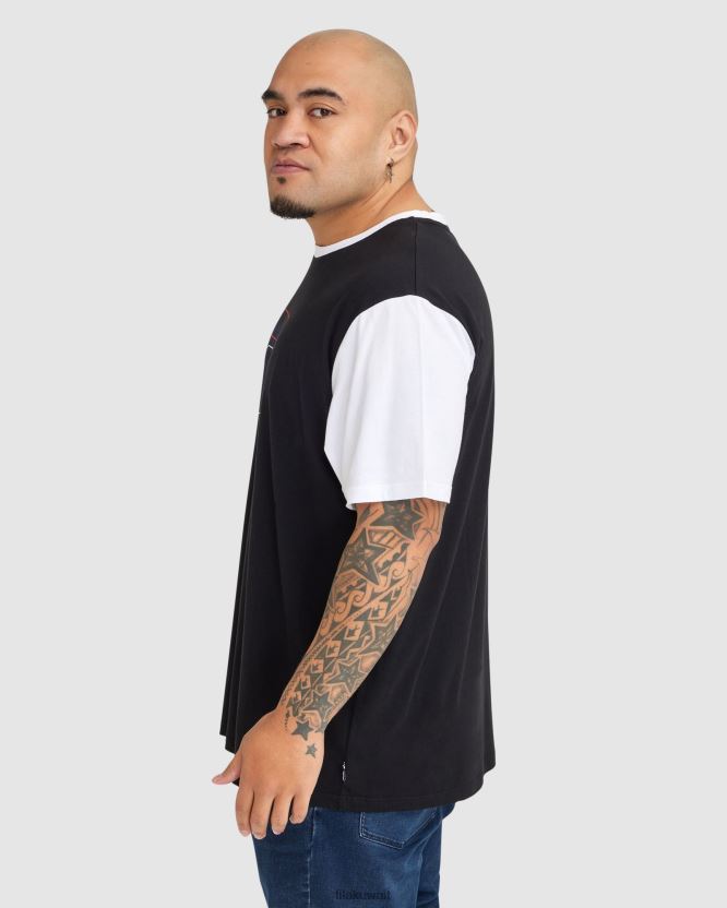 تيشيرت بلس لينوكس للرجال باللون الأسود BX00H42363 أسود FILA