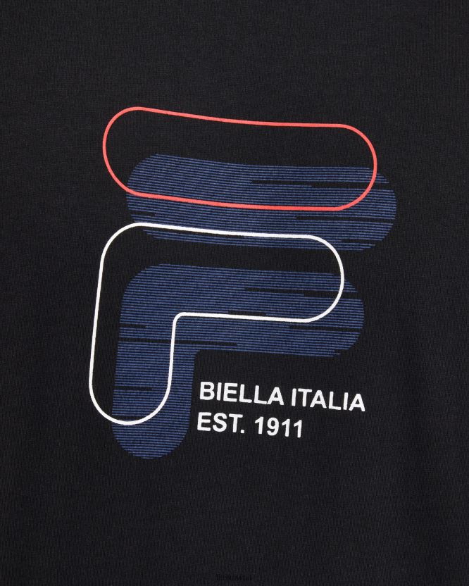 تيشيرت لينوكس للرجال باللون الأسود BX00H42364 أسود FILA