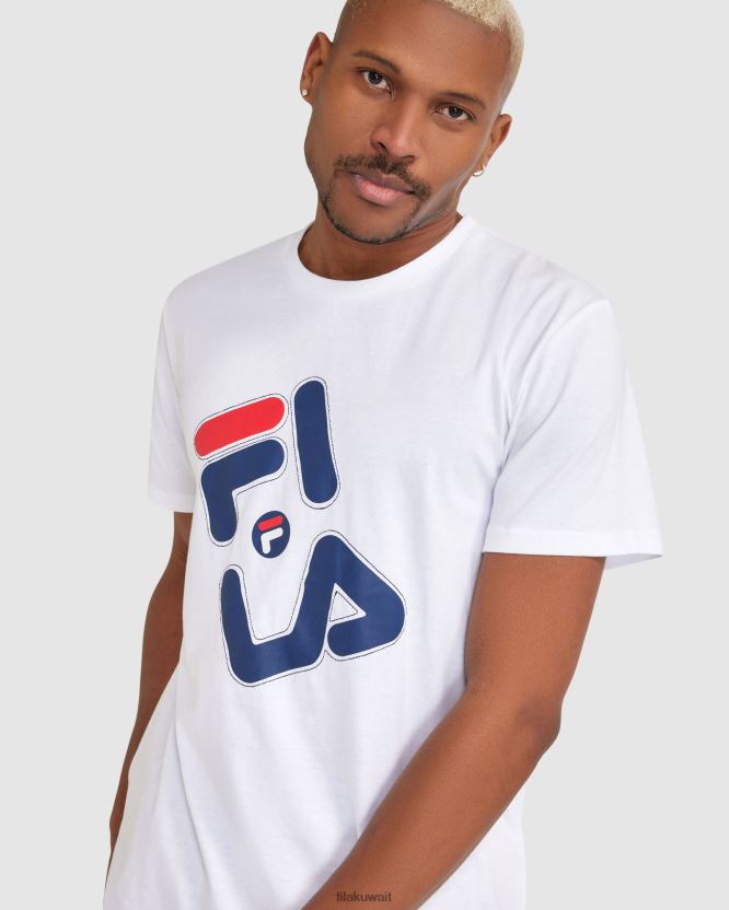 تيشيرت كيلي كيلي للرجال من فيلا باللون الأبيض BX00H42377 أبيض FILA