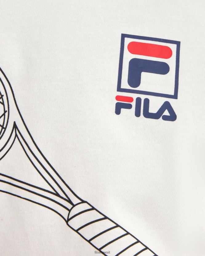 تي شيرت وايت للرجال من فيلا باللون الأبيض BX00H42386 أبيض FILA