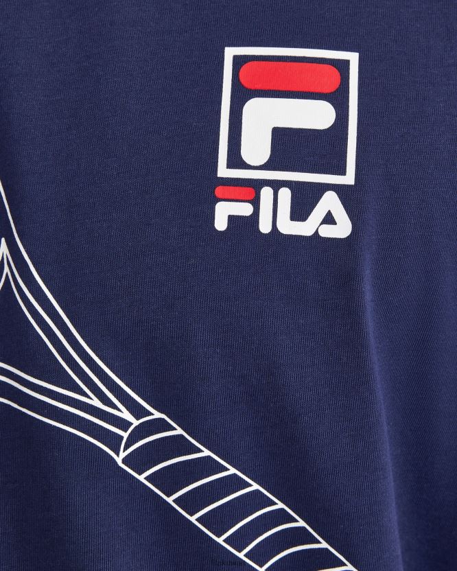 تيشيرت وايت للرجال نيو نافي فيلا BX00H42387 البحرية الجديدة FILA