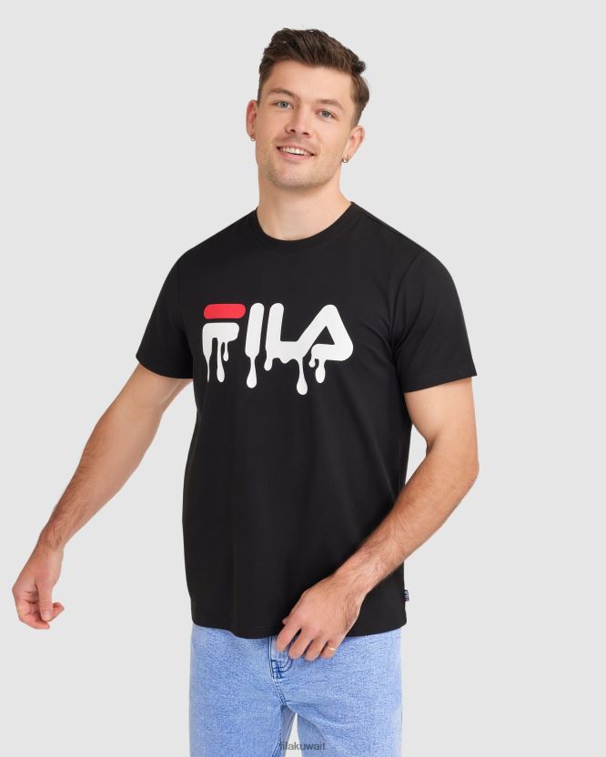 تي شيرت ماثيو للرجال من فيلا باللون الأسود BX00H42401 أسود FILA