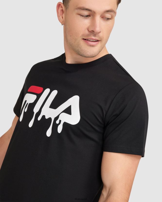 تي شيرت ماثيو للرجال من فيلا باللون الأسود BX00H42401 أسود FILA
