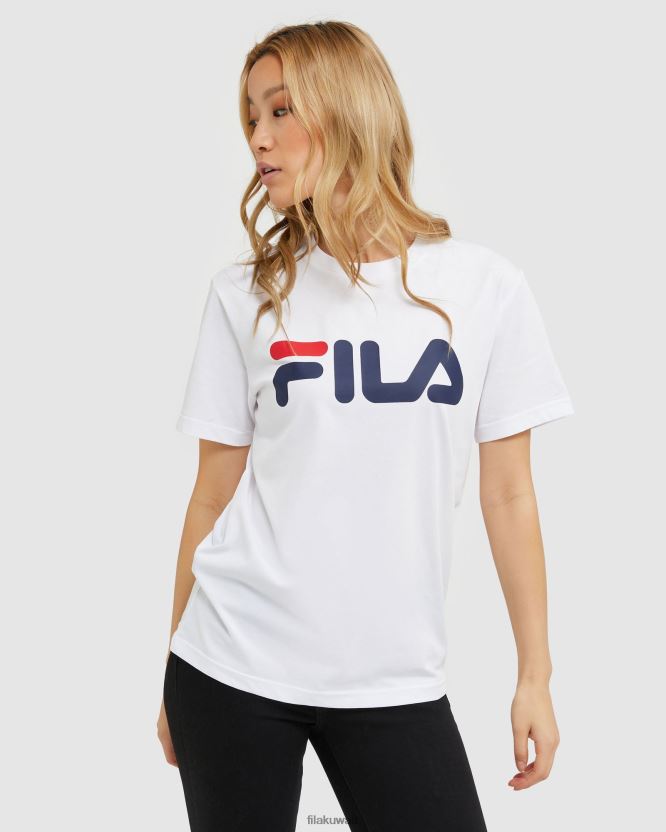 فيلا تي شيرت أبيض كلاسيكي للجنسين BX00H42436 أبيض FILA