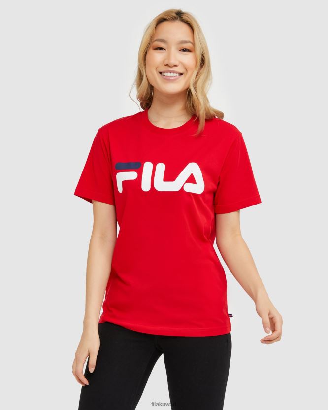 تي شيرت فيلا أحمر كلاسيكي للجنسين BX00H42440 أحمر FILA
