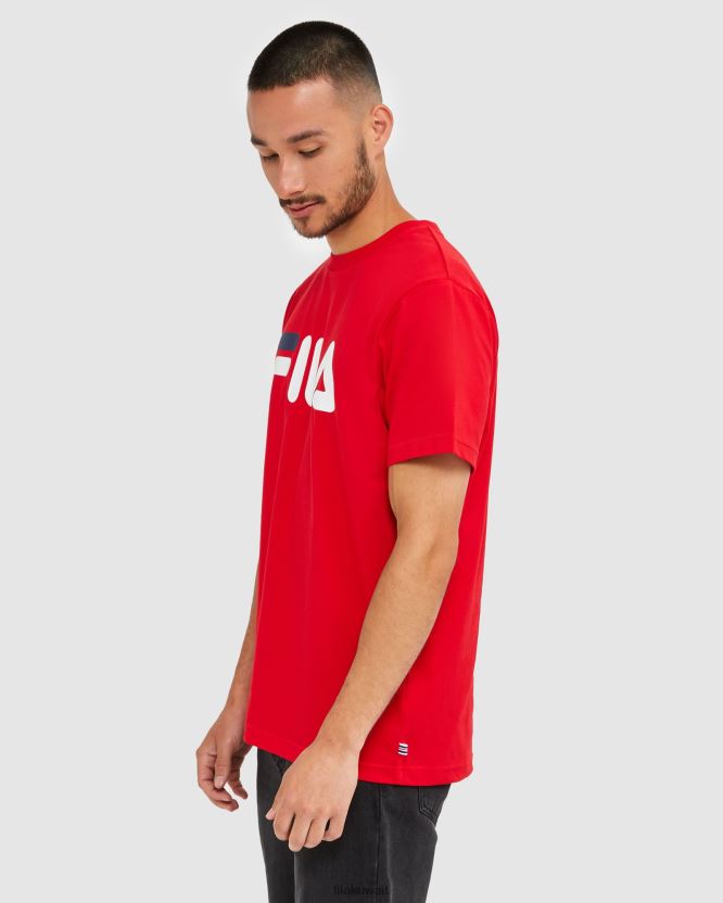 تي شيرت فيلا أحمر كلاسيكي للجنسين BX00H42440 أحمر FILA