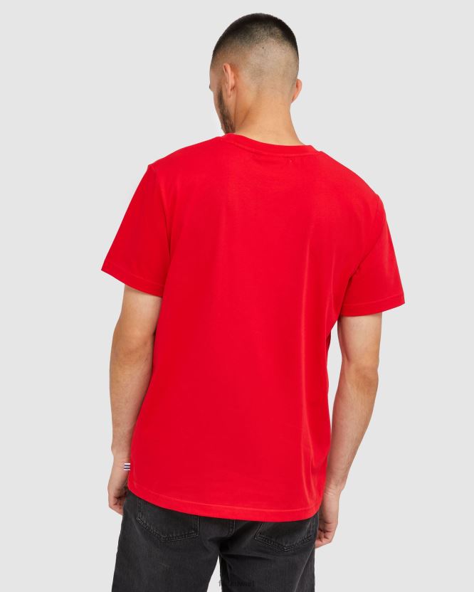 تي شيرت فيلا أحمر كلاسيكي للجنسين BX00H42440 أحمر FILA