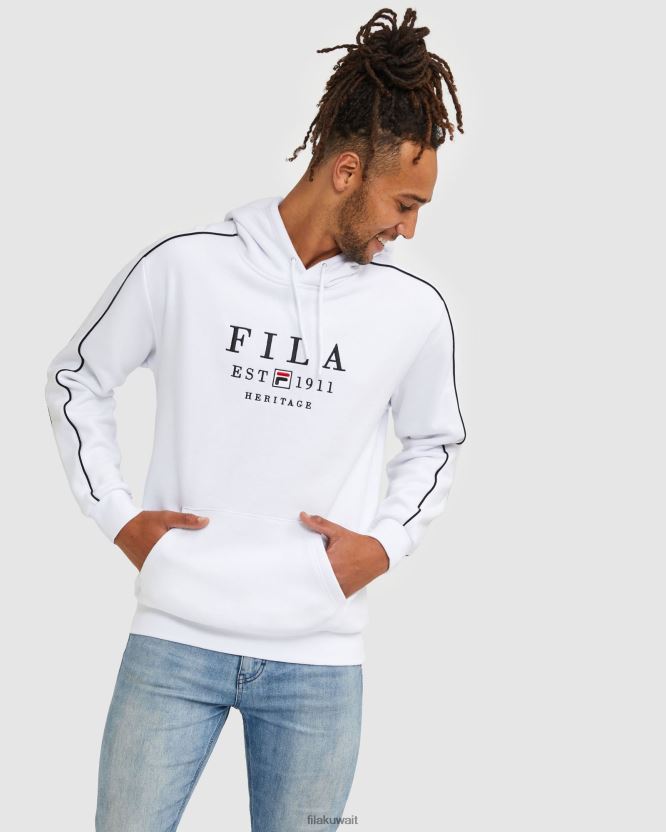 غطاء محرك السيارة الأبيض التراثي للجنسين BX00H42442 أبيض FILA