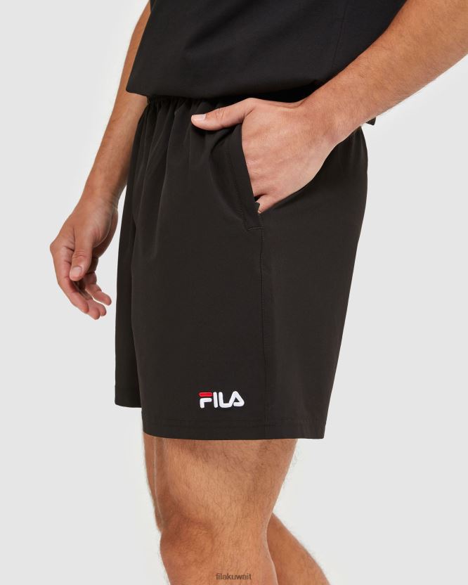 مسار كلاسيكي قصير للرجال باللون الأسود BX00H42480 أسود FILA