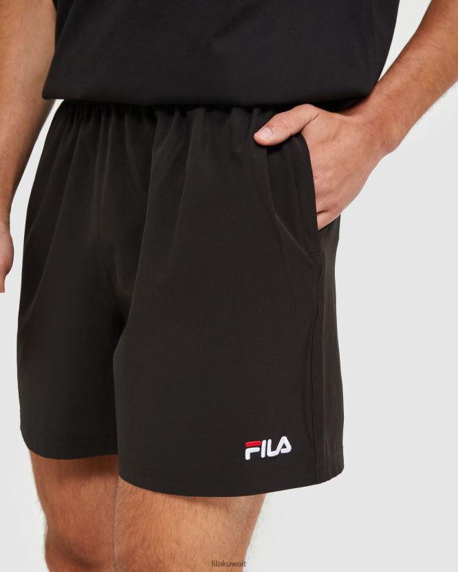 مسار كلاسيكي قصير للرجال باللون الأسود BX00H42480 أسود FILA