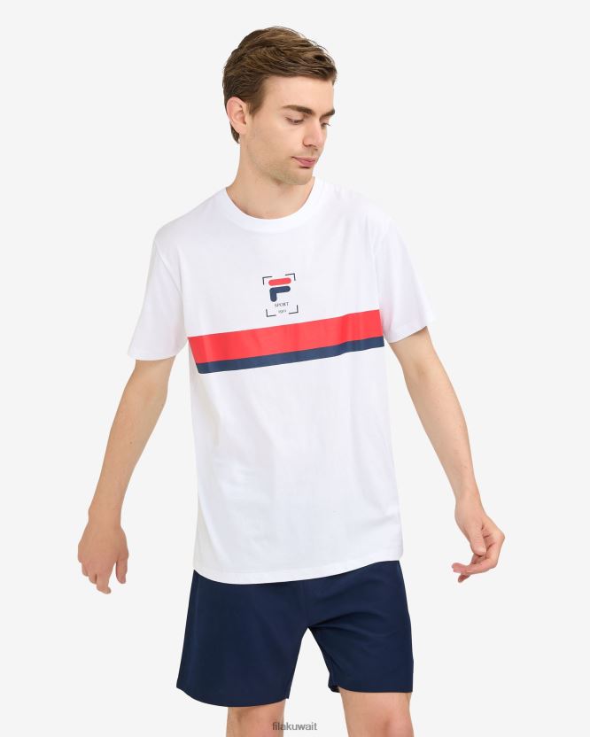 روجر تي فيلا أبيض BX00H42528 أبيض FILA