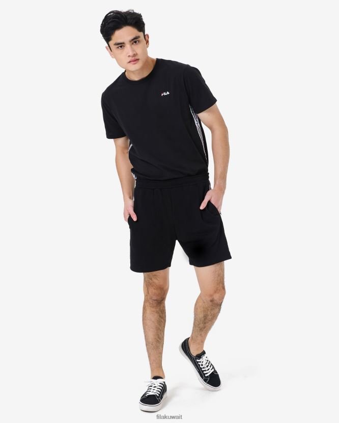 شورت إلياس قصير للرجال من فيلا باللون الأسود BX00H42535 أسود FILA