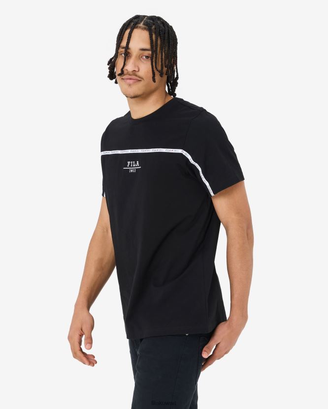 تيشيرت حضري للجنسين باللون الأسود BX00H42543 أسود FILA