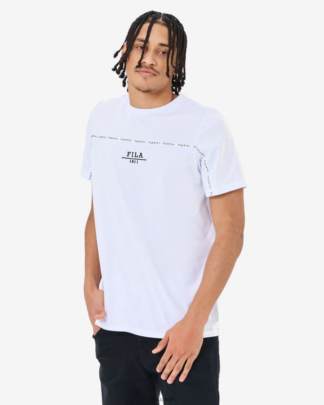تي شيرت فيلا أبيض حضري للجنسين BX00H42548 أبيض FILA