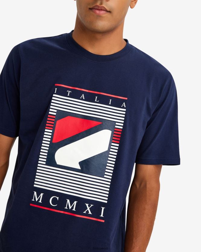 معطف كارلوس تي شيرت للرجال من فيلا BX00H42551 معطف طاووس FILA