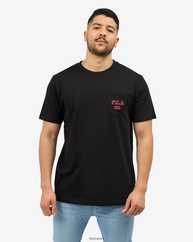 تيشيرت فيلا أنطونيو باللون الأسود BX00H42557 أسود FILA