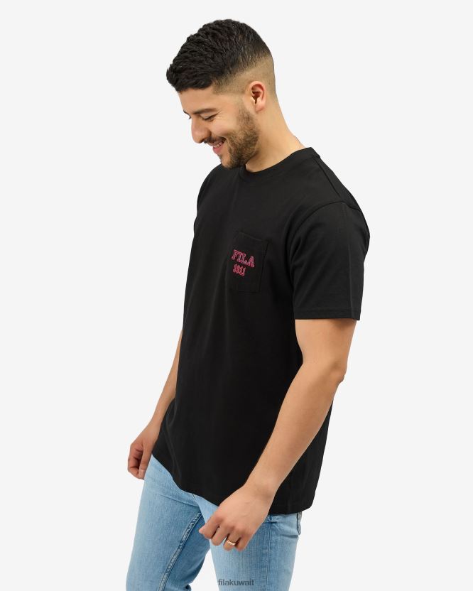 تيشيرت فيلا أنطونيو باللون الأسود BX00H42557 أسود FILA
