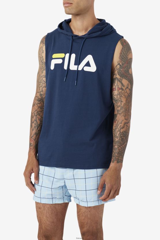 سترة بغطاء للرأس بدون أكمام من فيلا زاني BX00H4255FILA