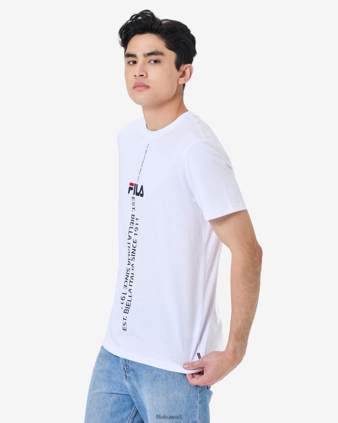 فيلا غونار تي شيرت أبيض BX00H42575 أبيض FILA