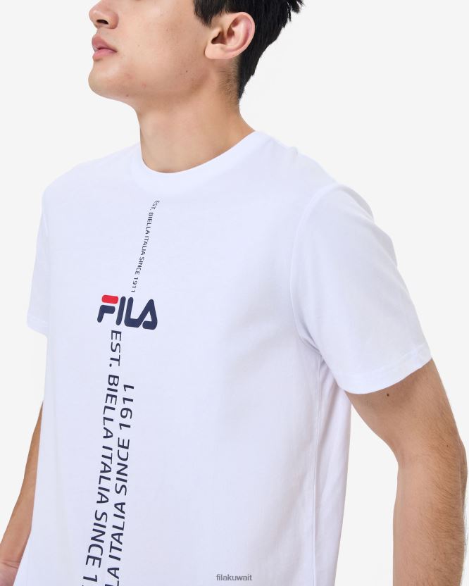فيلا غونار تي شيرت أبيض BX00H42575 أبيض FILA